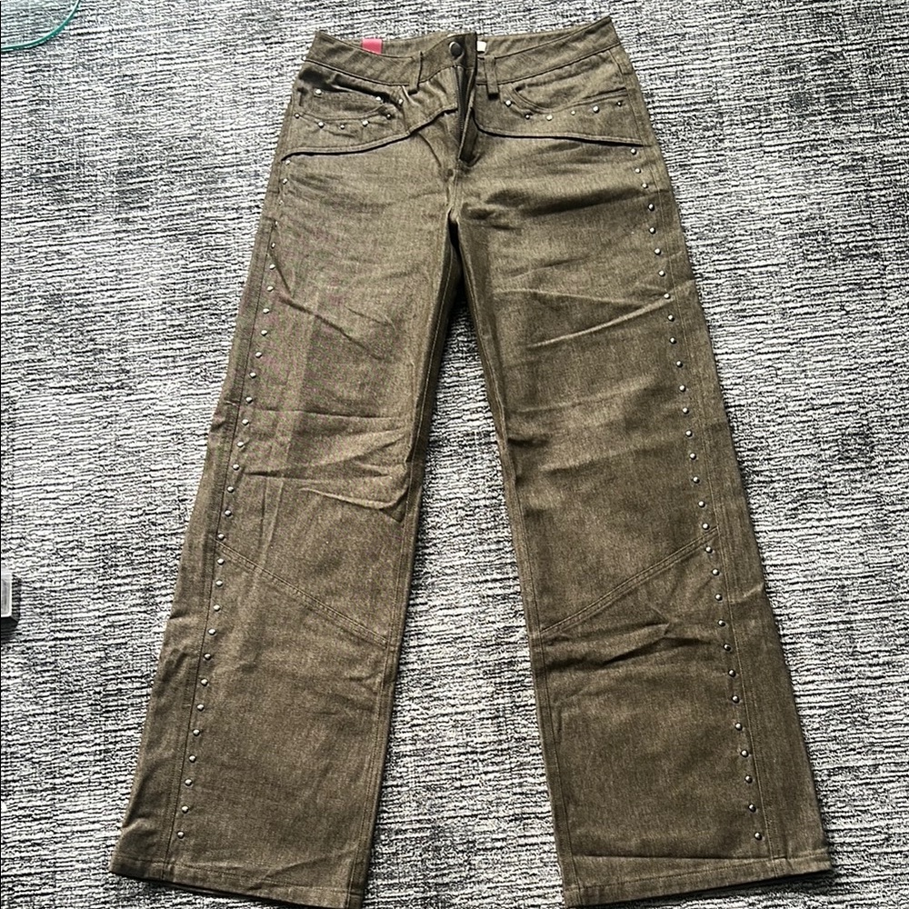Women's Boot Cut Jeans - Brown